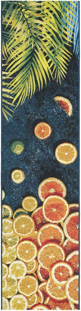 2' x 8' Easy-Clean Coastal Indoor / Outdoor Runner Rug