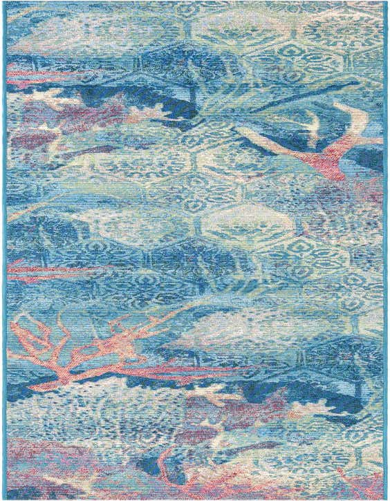 2' 7 x 10' Easy-Clean Coastal Indoor / Outdoor Runner Rug