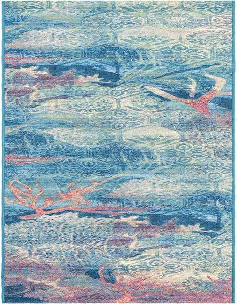 Detail image of 2' 7 x 12' Easy-Clean Coastal Indoor / Outdoor Runner Rug