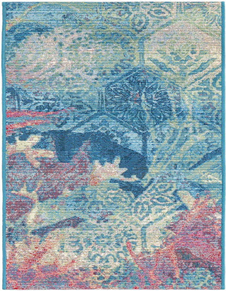 Detail image of 2' x 4' Easy-Clean Coastal Indoor / Outdoor Runner Rug