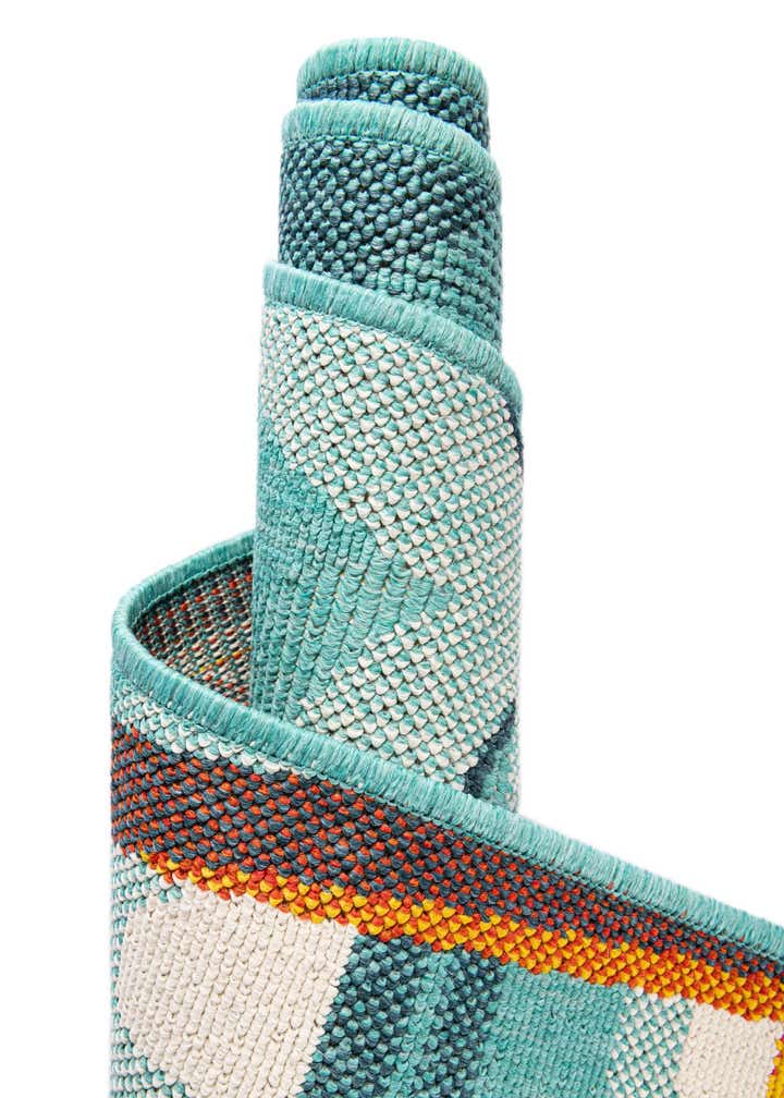 2' x 8' Easy-Clean Coastal Indoor / Outdoor Runner Rug
