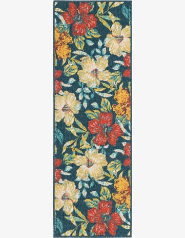 2' x 6' Easy-Clean Coastal Indoor / Outdoor Runner Rug