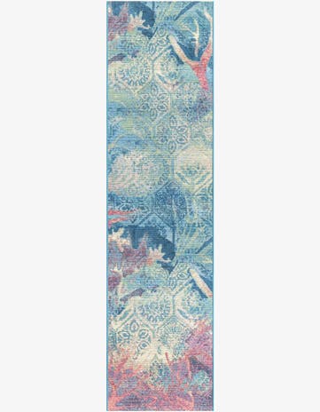 2' x 8' Easy-Clean Coastal Indoor / Outdoor Runner Rug