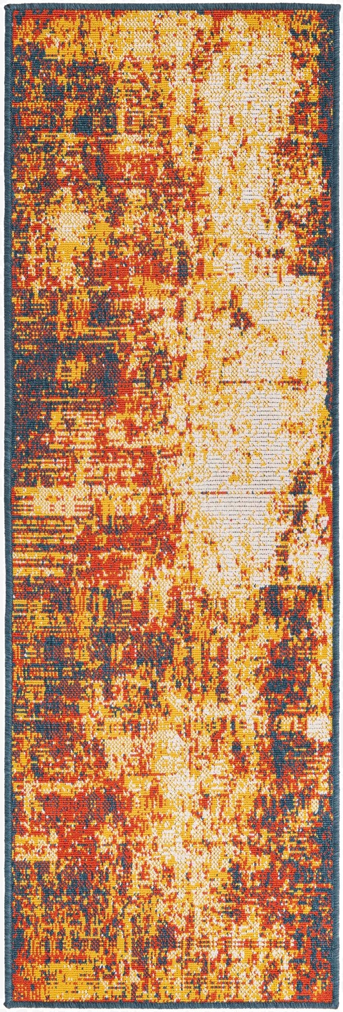 2' x 6'  Washable Coastal Indoor / Outdoor Runner Rug