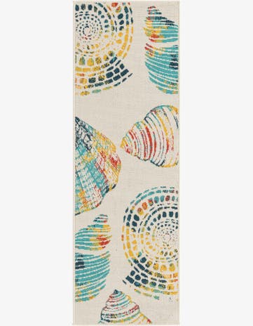 2' x 6' Easy-Clean Coastal Indoor / Outdoor Runner Rug