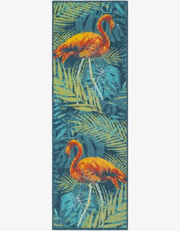 2' x 6' Easy-Clean Coastal Indoor / Outdoor Runner Rug