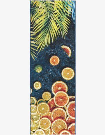 2' x 6' Easy-Clean Coastal Indoor / Outdoor Runner Rug