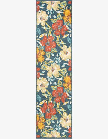 2' 7 x 10' Easy-Clean Coastal Indoor / Outdoor Runner Rug