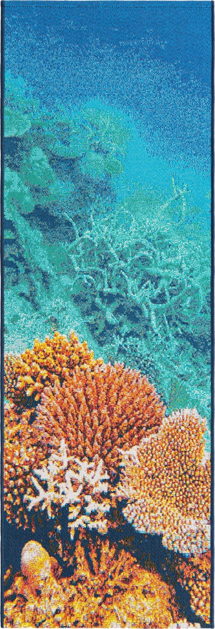 2' x 6'  Washable Coastal Indoor / Outdoor Runner Rug