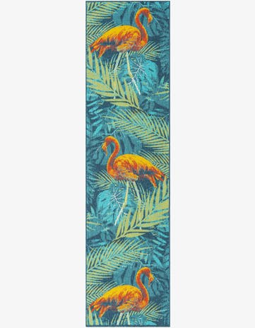 2' 7 x 10' Easy-Clean Coastal Indoor / Outdoor Runner Rug