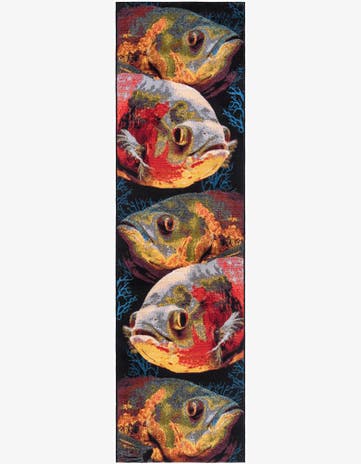 2' 7 x 10' Easy-Clean Coastal Indoor / Outdoor Runner Rug