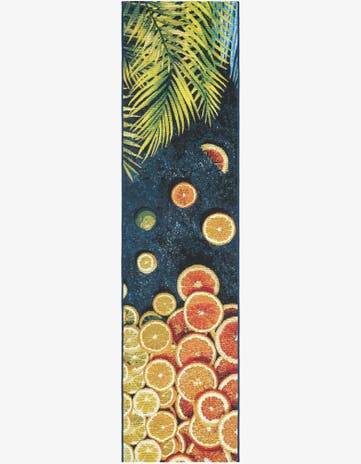 2' x 8' Easy-Clean Coastal Indoor / Outdoor Runner Rug