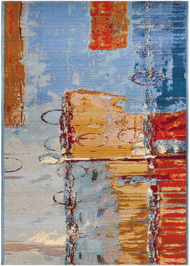 2' x 6' Easy-Clean Modern Indoor / Outdoor Runner Rug