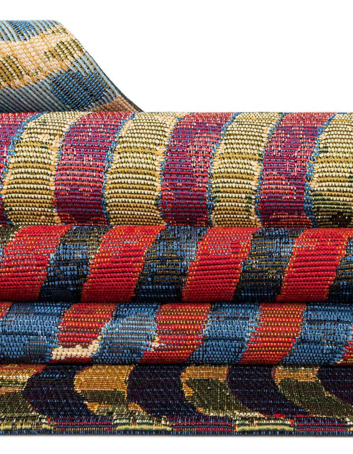 2' 7 x 11' Easy-Clean Modern Indoor / Outdoor Runner Rug