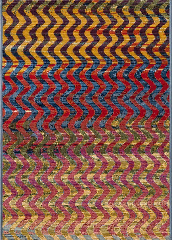 2' x 6' Easy-Clean Modern Indoor / Outdoor Runner Rug