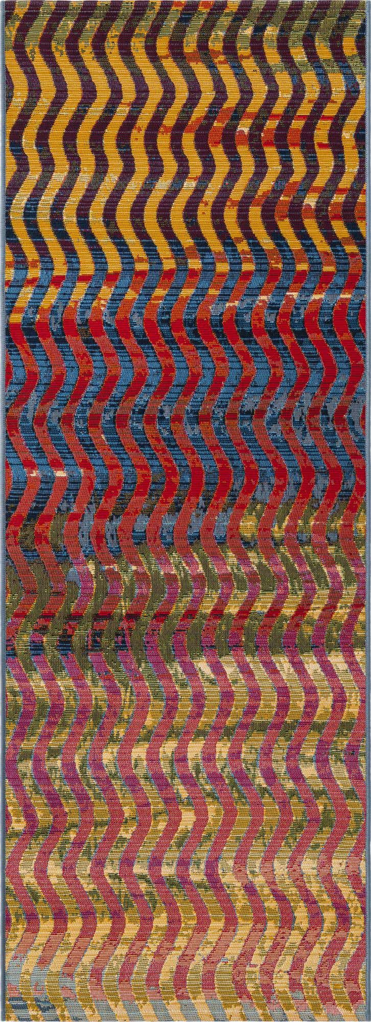 2' x 6' Easy-Clean Modern Indoor / Outdoor Runner Rug
