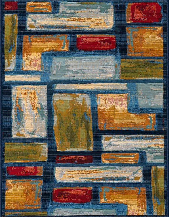 2' x 6' Easy-Clean Modern Indoor / Outdoor Runner Rug