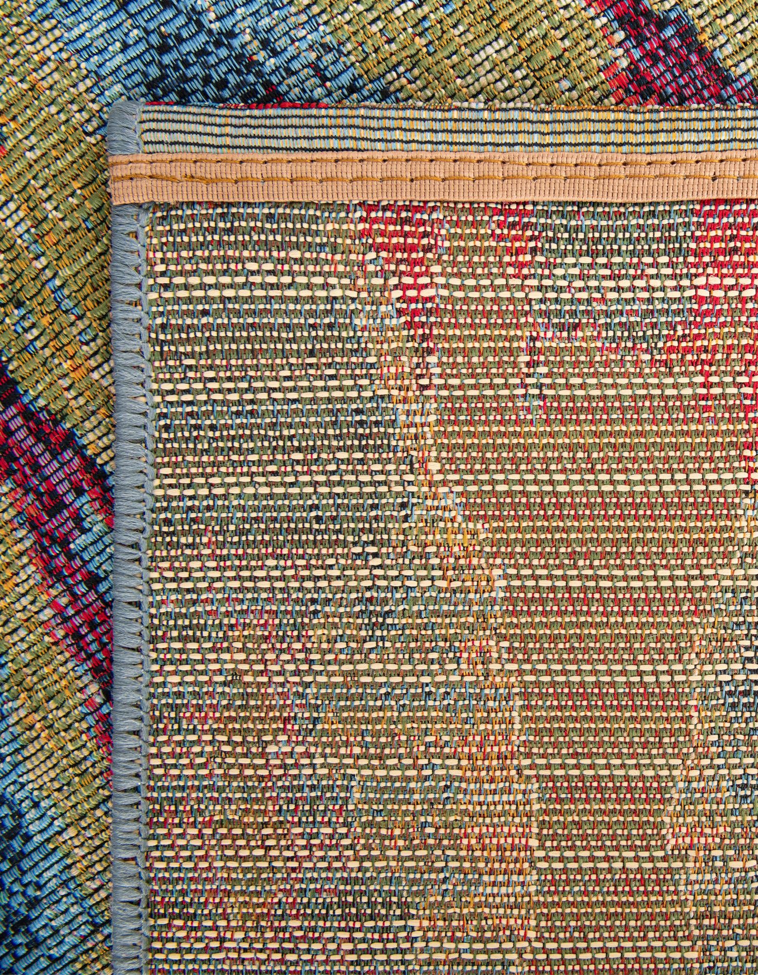 2' 7 x 5' 3 Easy-Clean Modern Indoor / Outdoor Runner Rug