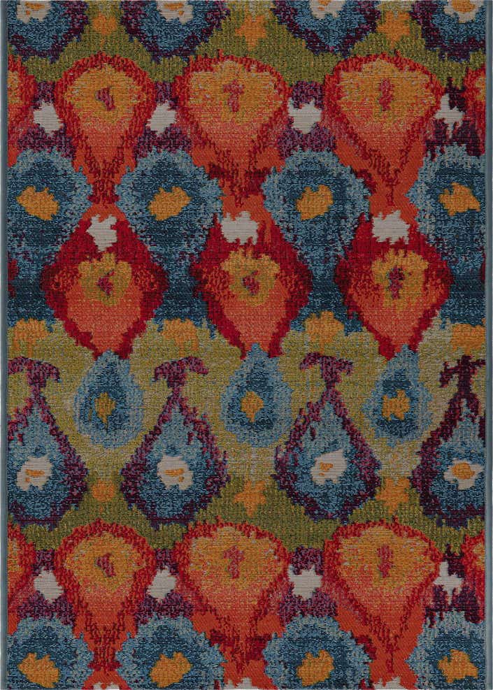 2' x 6' Easy-Clean Modern Indoor / Outdoor Runner Rug
