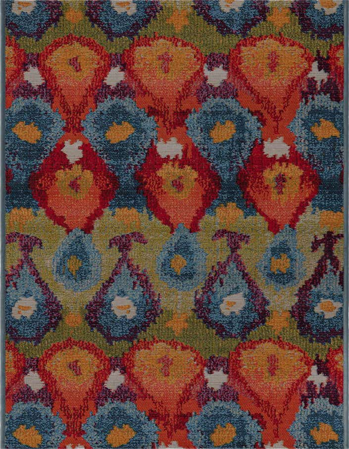 2' x 6' Easy-Clean Modern Indoor / Outdoor Runner Rug