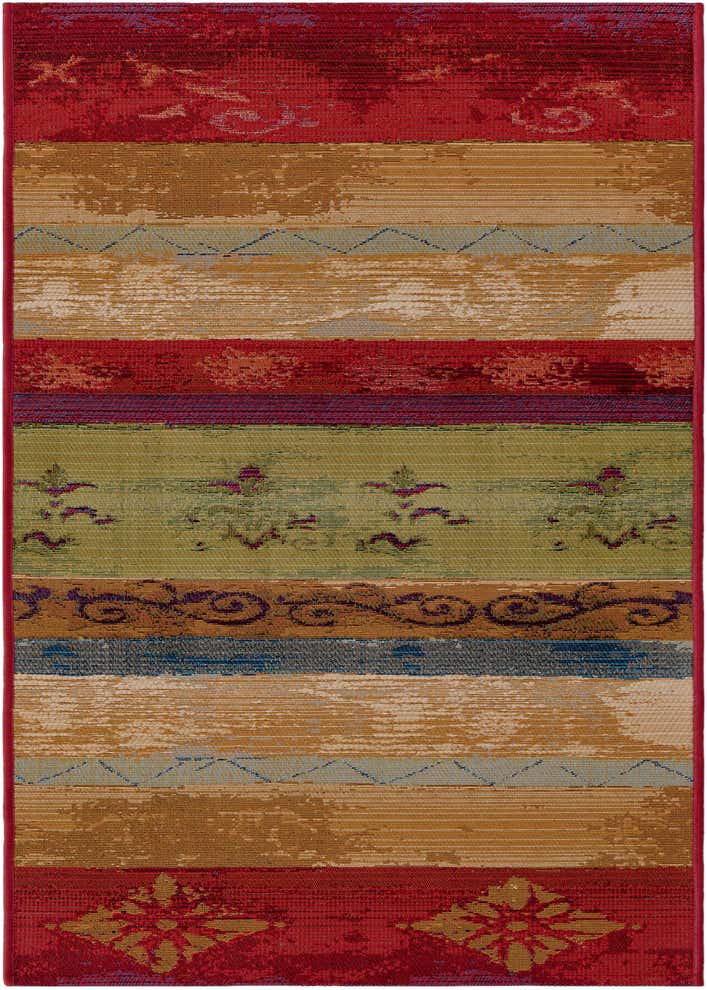 2' x 6' Easy-Clean Modern Indoor / Outdoor Runner Rug