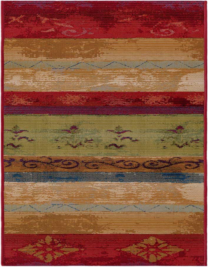 2' x 6' Easy-Clean Modern Indoor / Outdoor Runner Rug
