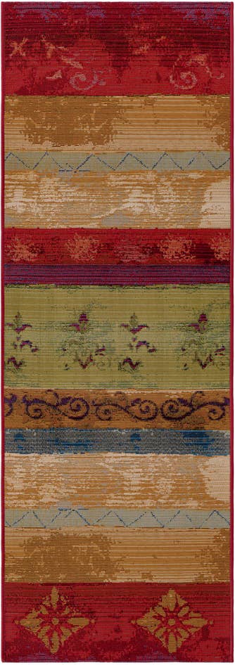 Detail image of 2' x 6' Easy-Clean Modern Indoor / Outdoor Runner Rug