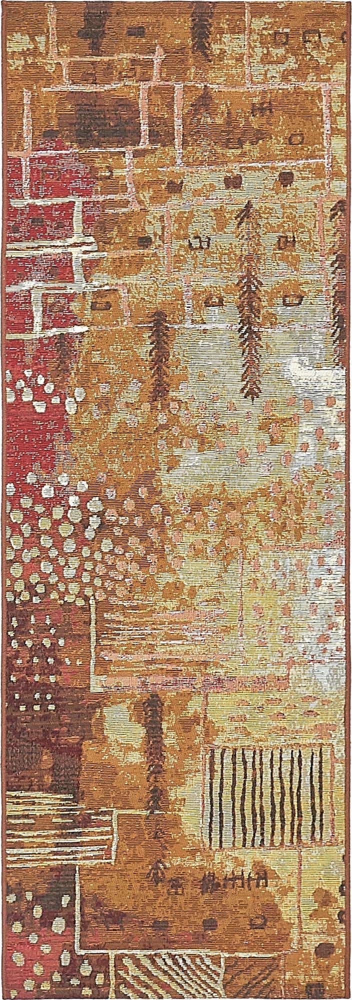 2' x 6' Easy-Clean Modern Indoor / Outdoor Runner Rug