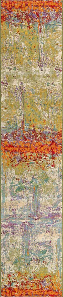 Detail image of 2' 7 x 12' Easy-Clean Modern Indoor / Outdoor Runner Rug