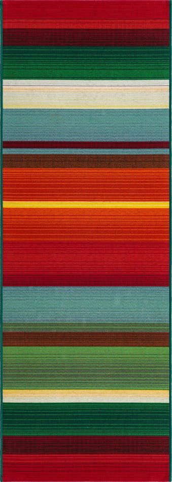 Detail image of 2' x 6' Easy-Clean Modern Indoor / Outdoor Runner Rug