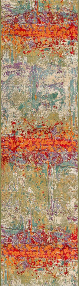 Detail image of 2' 7 x 10' Easy-Clean Modern Indoor / Outdoor Runner Rug