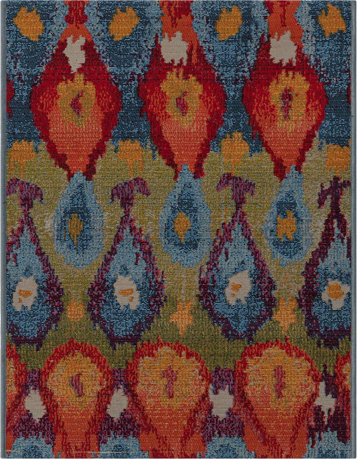 Detail image of 2' x 4' Easy-Clean Modern Indoor / Outdoor Runner Rug