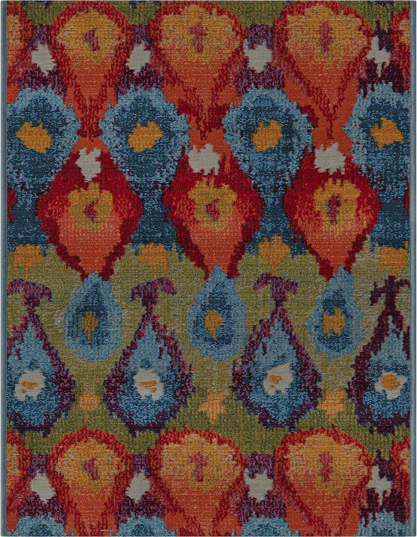 2' x 5' Easy-Clean Modern Indoor / Outdoor Runner Rug