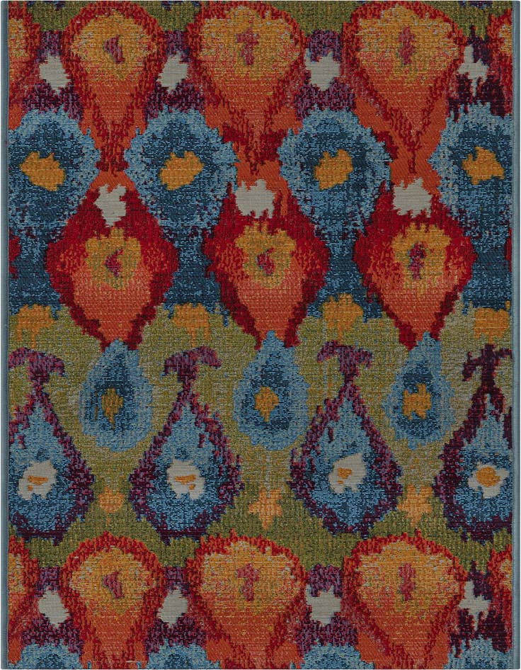 Detail image of 2' x 5' Easy-Clean Modern Indoor / Outdoor Runner Rug