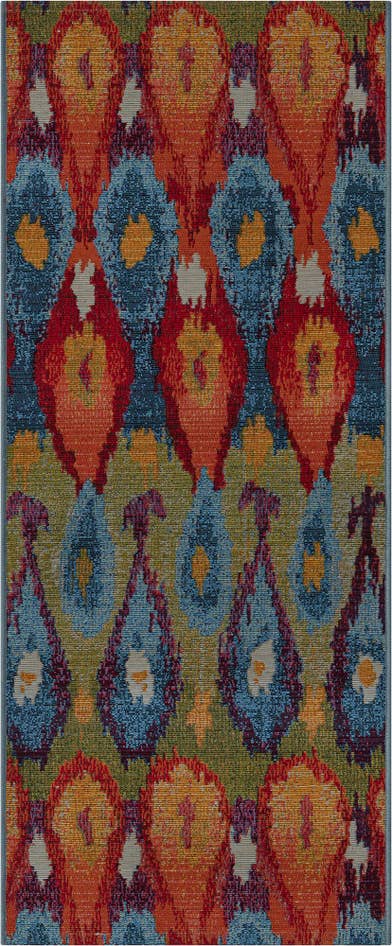 Detail image of 2' x 5' Easy-Clean Modern Indoor / Outdoor Runner Rug