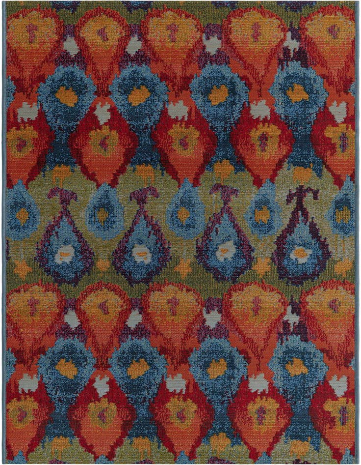 Detail image of 2' 7 x 7' Easy-Clean Modern Indoor / Outdoor Runner Rug
