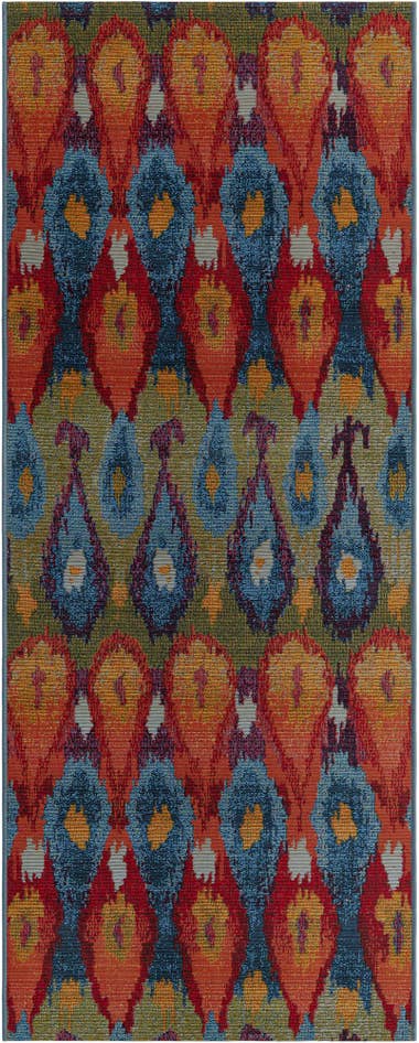 Detail image of 2' 7 x 7' Easy-Clean Modern Indoor / Outdoor Runner Rug
