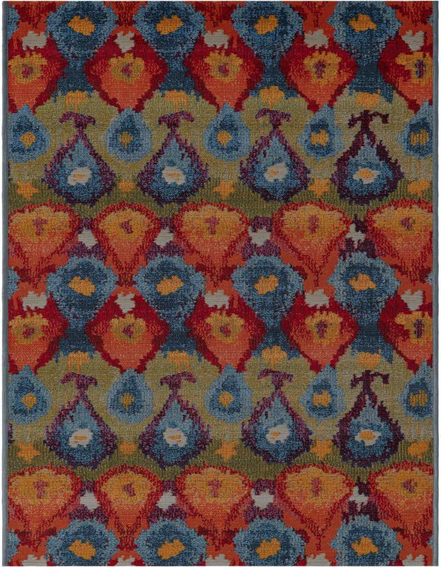 Detail image of 2' 7 x 9' Easy-Clean Modern Indoor / Outdoor Runner Rug