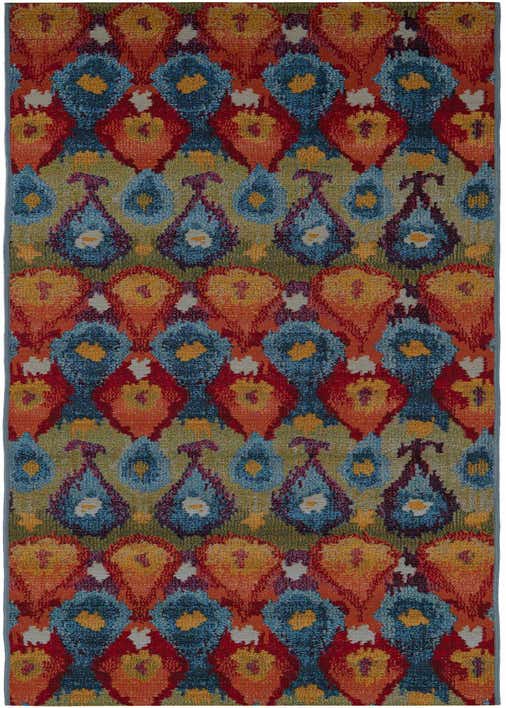 2' 7 x 11' Easy-Clean Modern Indoor / Outdoor Runner Rug