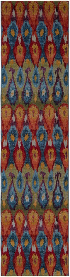 Detail image of 2' 7 x 11' Easy-Clean Modern Indoor / Outdoor Runner Rug