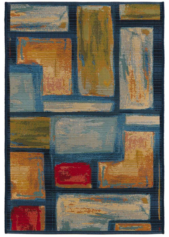2' x 4' Easy-Clean Modern Indoor / Outdoor Runner Rug