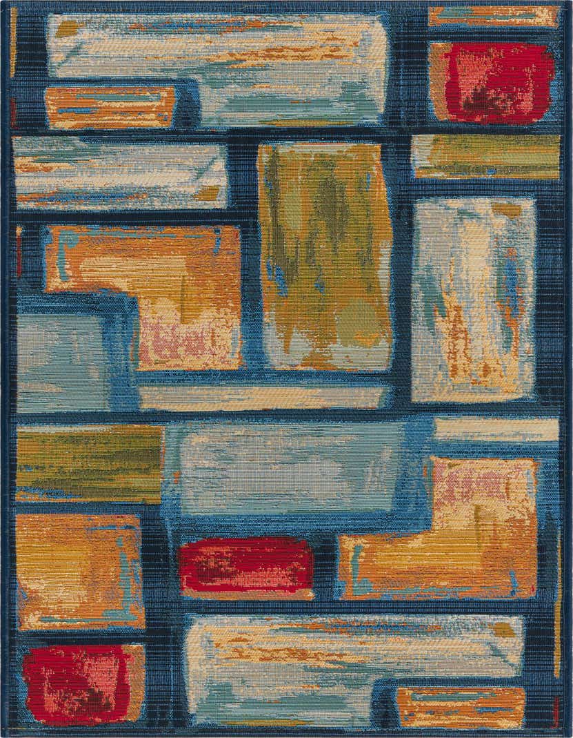2' x 5' Easy-Clean Modern Indoor / Outdoor Runner Rug