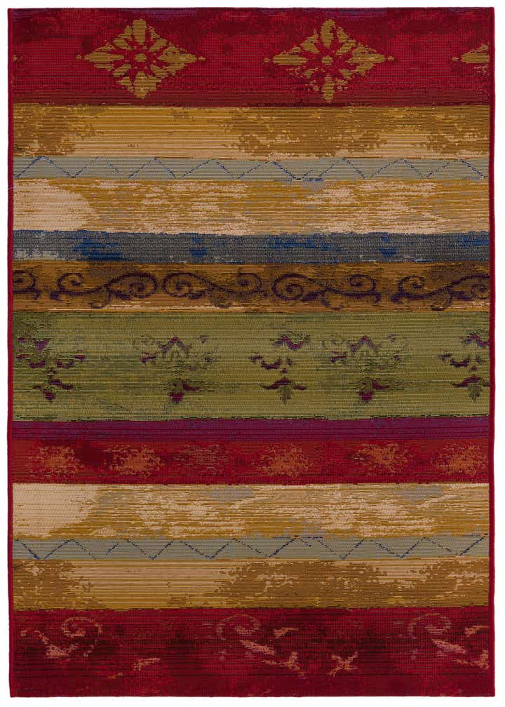 2' 7 x 7' Easy-Clean Modern Indoor / Outdoor Runner Rug