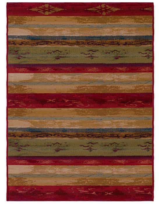 2' 7 x 9' Easy-Clean Modern Indoor / Outdoor Runner Rug
