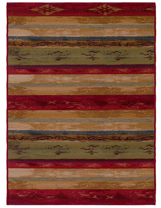 2' 7 x 10' Easy-Clean Modern Indoor / Outdoor Runner Rug