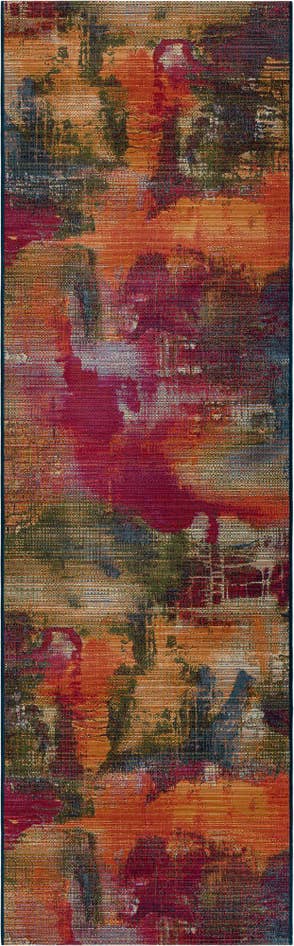 Detail image of 2' 7 x 10' Easy-Clean Modern Indoor / Outdoor Runner Rug