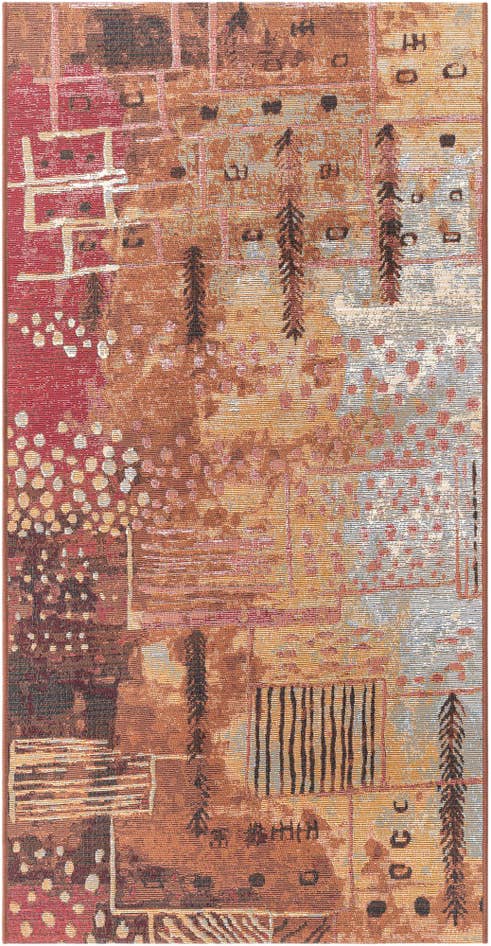 Detail image of 2' 7 x 5' 3 Easy-Clean Modern Indoor / Outdoor Runner Rug