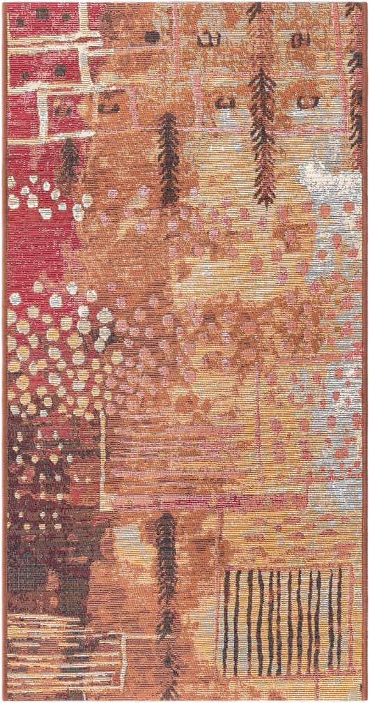 2' x 4' Easy-Clean Modern Indoor / Outdoor Runner Rug