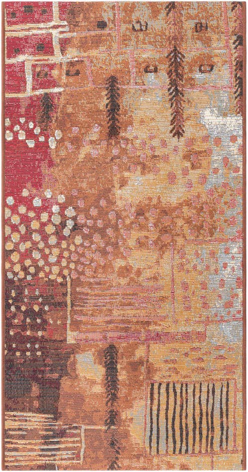 Detail image of 2' x 4' Easy-Clean Modern Indoor / Outdoor Runner Rug