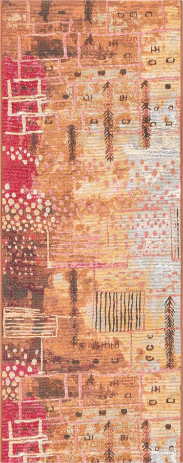 Detail image of 2' 7 x 7' Easy-Clean Modern Indoor / Outdoor Runner Rug
